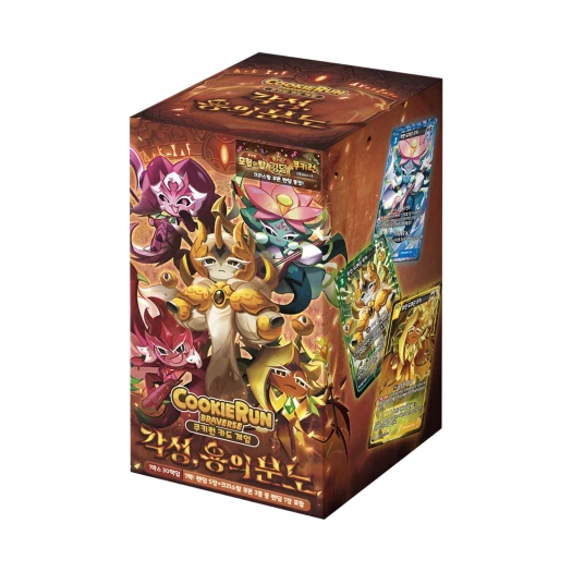 쿠키런 TCG 쿠키런 브레이버스 카드 게임 부스터 팩 각성 용의 분노 (30팩/한글판)
