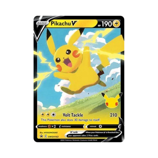 Pokemon TCG Pikachu V P Sword & Shield Promos (English Ver.)