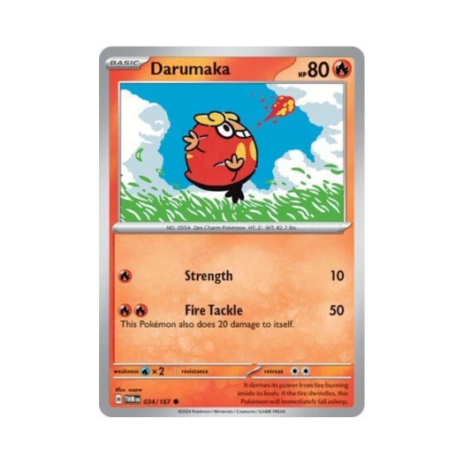 Pokemon TCG Darumaka C Twilight Masquerade (English Ver.)