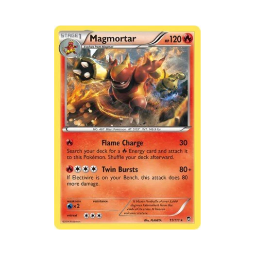 Pokemon TCG Magmortar R Furious Fists (English Ver.)