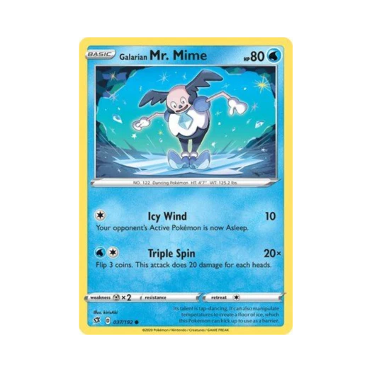 포켓몬 TCG 가라르 마임맨 C 레벌 크래시 (영문판)