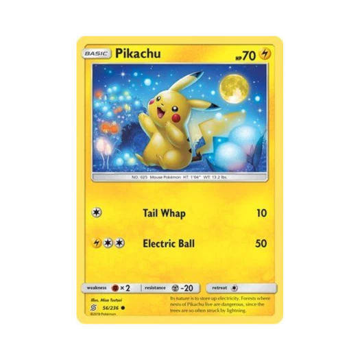 포켓몬 TCG 피카츄 C 유니파이드 마인즈 (영문판)