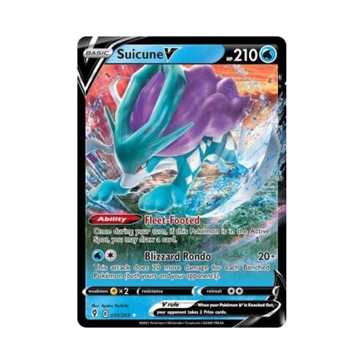 포켓몬 TCG 스이쿤 V HRV 이볼빙 스카이즈 (영문판)