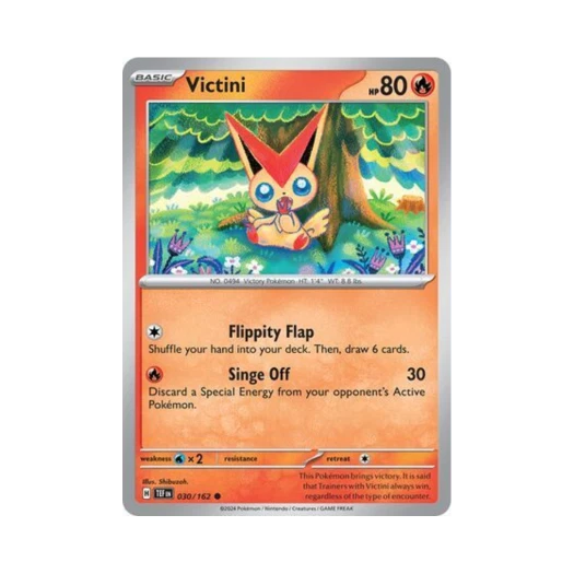 Pokemon TCG Victini C Temporal Forces (English Ver.)
