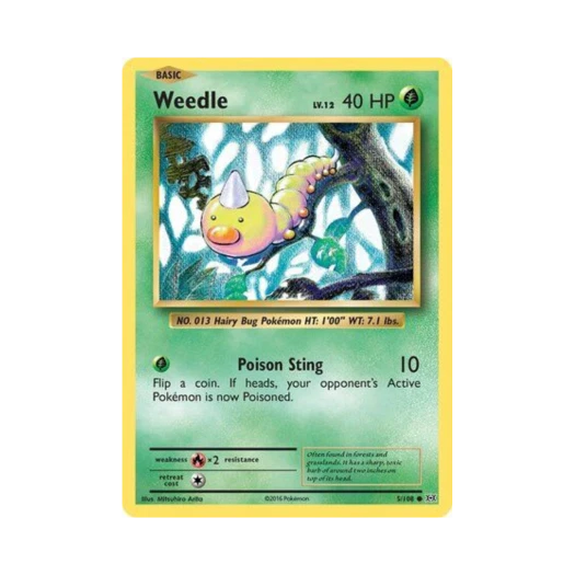 Pokemon TCG Weedle C Evolutions (English Ver.)