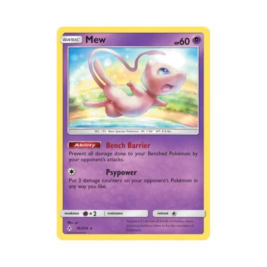 Pokemon TCG Mew RH Unbroken Bonds (English Ver.)
