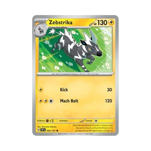 포켓몬 TCG 제브라이카 C 서징 스파크 (영문판) 카드 이미지