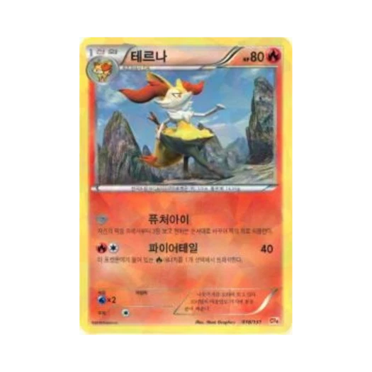 Pokemon TCG Braixen ex x M x Break Premium Champion Pack (Korean Ver.)
