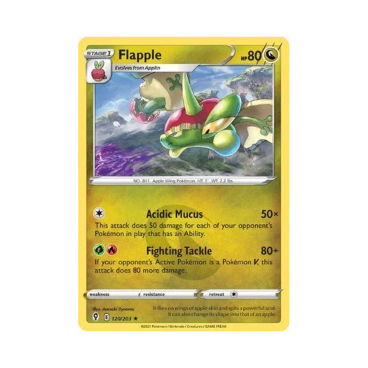 Pokemon TCG Flapple R Evolving Skies (English Ver.)