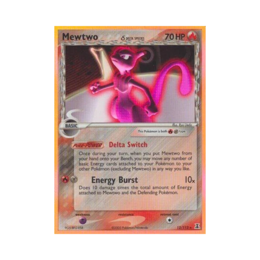 Pokemon TCG Mewtwo RH EX Delta Species (English Ver.)