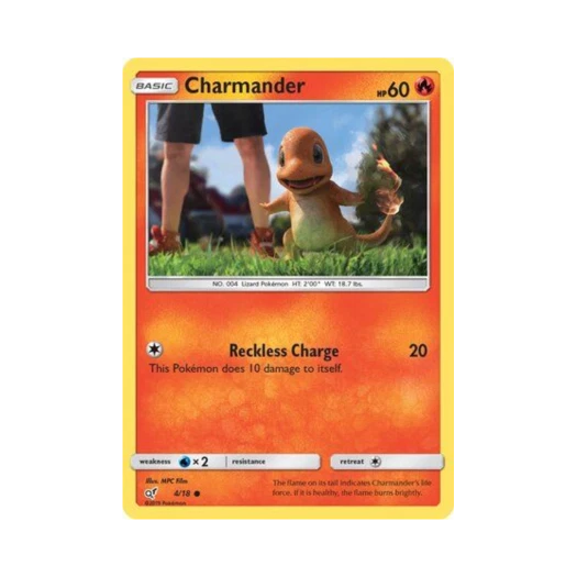 Pokemon TCG Charmander C Detective Pikachu (English Ver.)