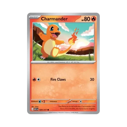 포켓몬 TCG 파이리 C 메가 에볼루션 어센드 히어로즈 (영문판)
