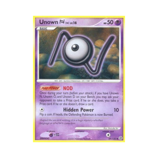 포켓몬 TCG 안농 N U 시크릿 원더스 (영문판)