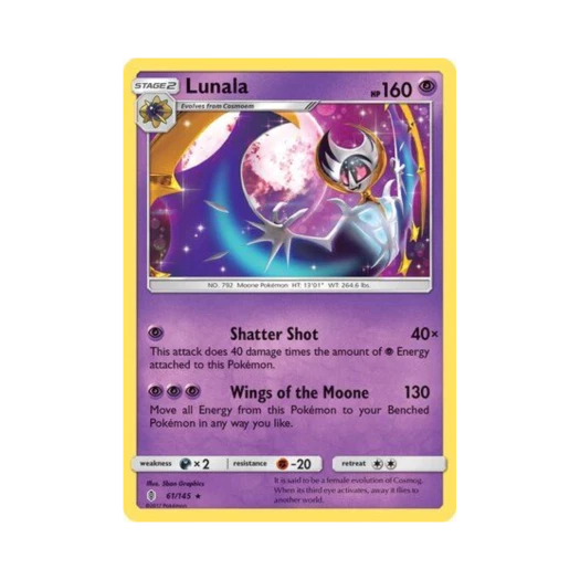 Pokemon TCG Lunala R Guardians Rising (English Ver.)