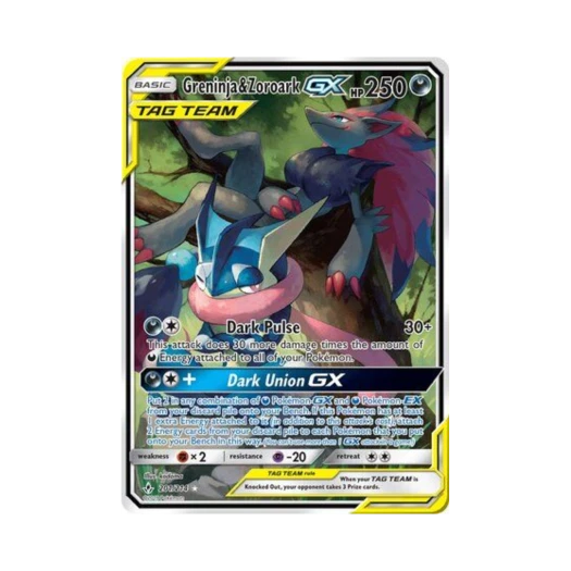 Pokemon TCG Greninja & Zoroark GX RU Unbroken Bonds (English Ver.)
