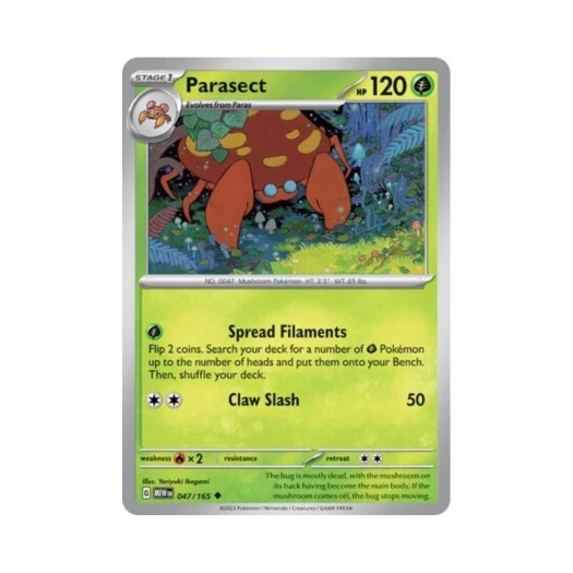 Pokemon TCG Parasect U Scarlet & Violet 151 (English Ver.)