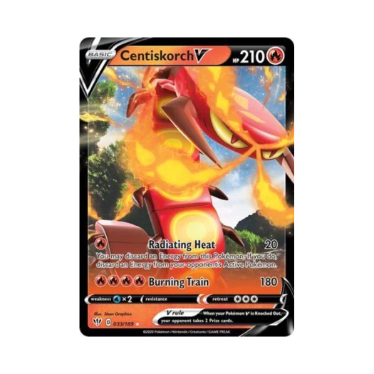 포켓몬 TCG 다태우지네 V HRV 다크니스 어블레이즈 (영문판)