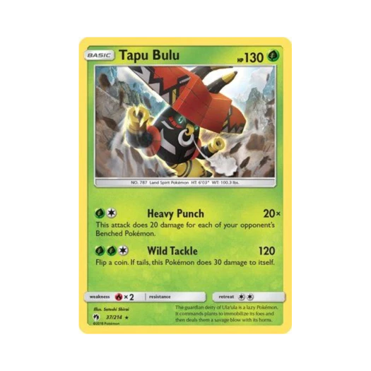 Pokemon TCG Tapu Bulu RH Lost Thunder (English Ver.)