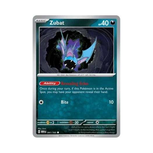 Pokemon TCG Zubat C Scarlet & Violet 151 (English Ver.)