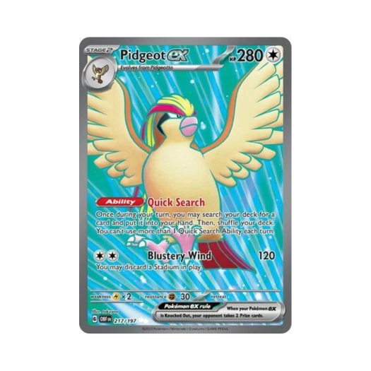 포켓몬 TCG 피죤투 ex UR 옵시디언 플레임즈 (영문판)