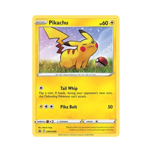 Pokemon TCG Pikachu P Sword & Shield Promos (English Ver.)