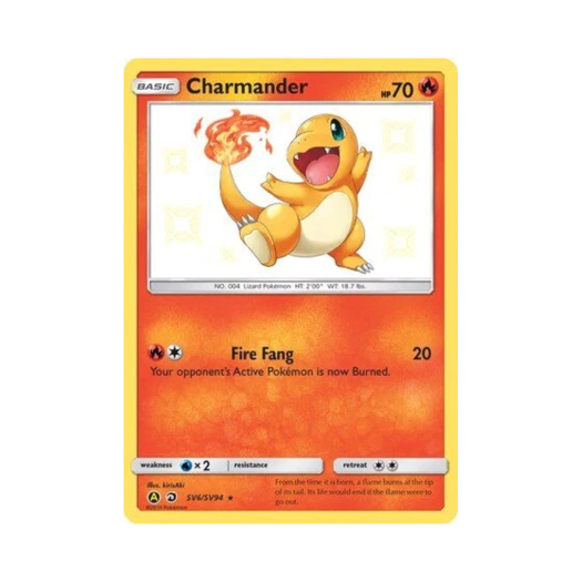 Pokemon TCG Charmander RS Hidden Fates (English Ver.)