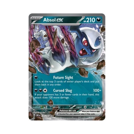 포켓몬 TCG 앱솔 ex DR 옵시디언 플레임즈 (영문판)