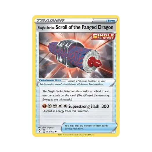 포켓몬 TCG 일격의 두루마리 아룡의 권 U 이볼빙 스카이즈 (영문판)