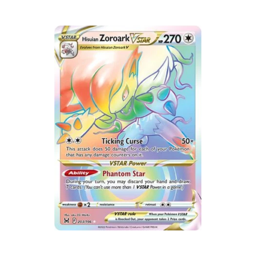 Pokemon TCG Hisuian Zoroark VSTAR RR Lost Origin (English Ver.)