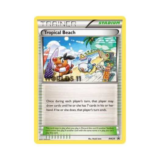 포켓몬 TCG 트로피칼 비치 P 블랙 & 화이트 프로모카드 (영문판)
