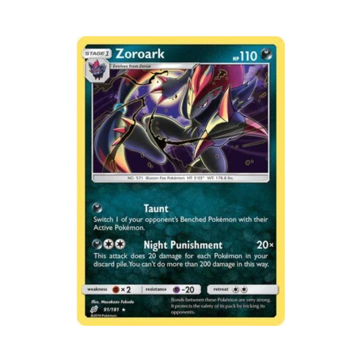 Pokemon TCG Zoroark RH Team Up (English Ver.)