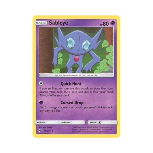 포켓몬 TCG 깜까미 U 로스트 썬더 (영문판)