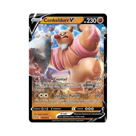 Pokemon TCG Conkeldurr V HRV Pokemon GO (English Ver.)