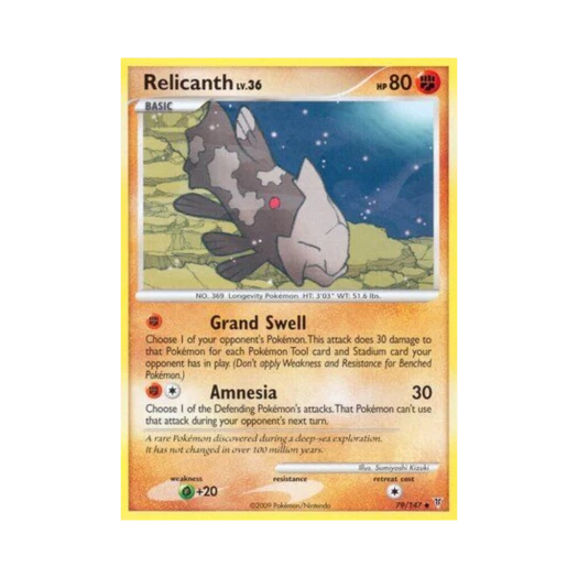Pokemon TCG Relicanth U Supreme Victors (English Ver.)