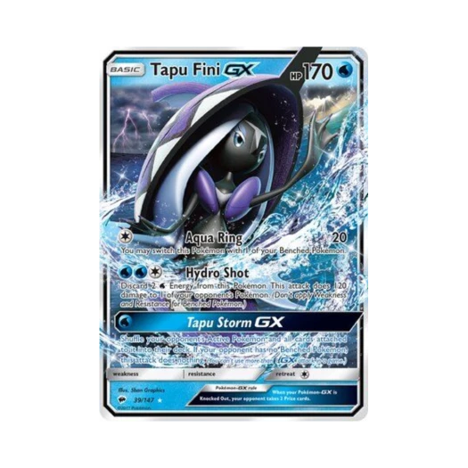 포켓몬 TCG 카푸느지느 GX RHG 버닝 쉐도우 (영문판)