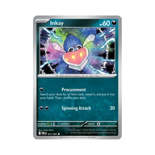 Pokemon TCG Inkay C Pitch Black (English Ver.)