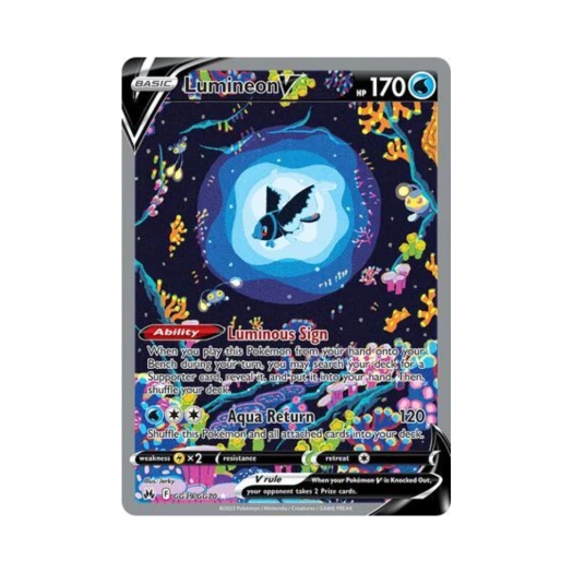 포켓몬 TCG 네오라이트 V R 크라운 제니스 (영문판)