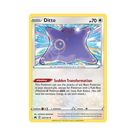 포켓몬 TCG 메타몽 R 크라운 제니스 (영문판)