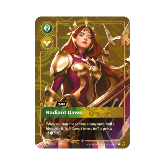 Riftbound Leona Radiant Dawn R Foil Origins (English Ver.)