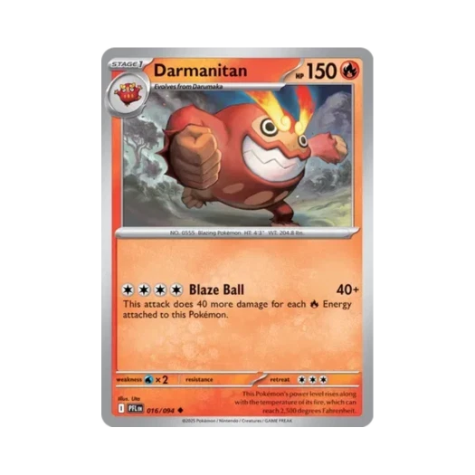 포켓몬 TCG 불비달마 U 판타스말 플레임즈 (영문판) 카드 이미지