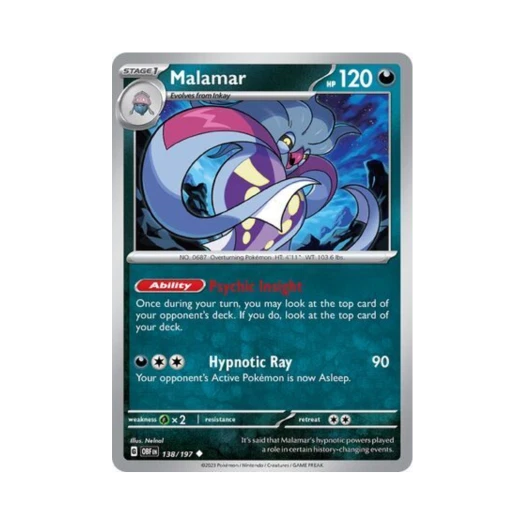 포켓몬 TCG 칼라마네로 U 옵시디언 플레임즈 (영문판) 카드 이미지