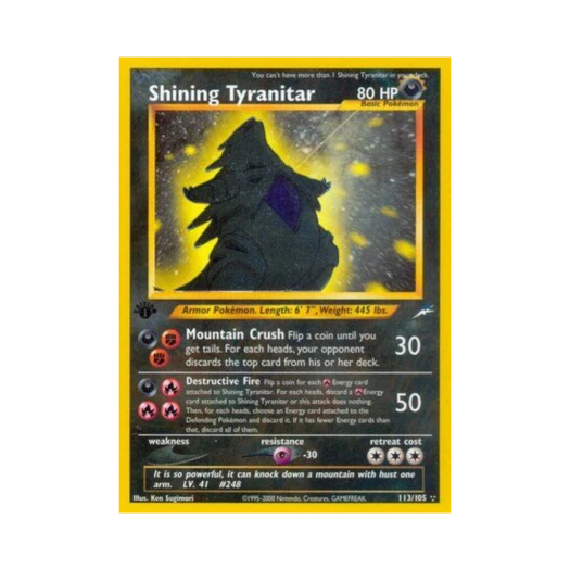 포켓몬 TCG 빛나는 마기라스 RS 네오 데스티니 (영문판)