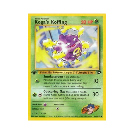 포켓몬 TCG 독수의 또가스 U 짐 첼린지 (영문판)