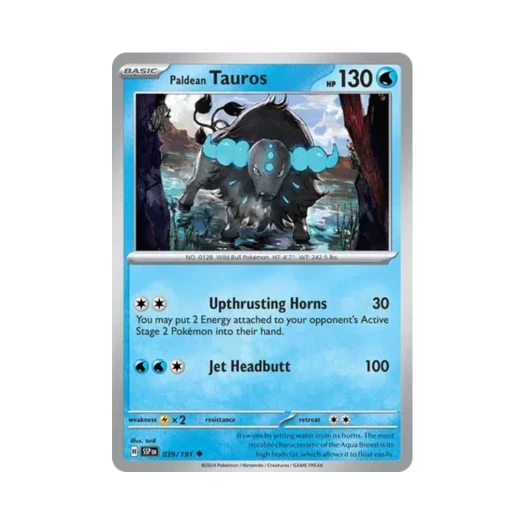 포켓몬 TCG 팔데아 켄타로스 U 서징 스파크 (영문판)