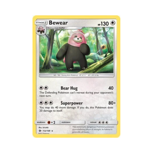 포켓몬 TCG 이븐곰 R 썬 & 문 (영문판)