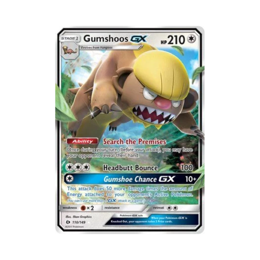 포켓몬 TCG 형사구스 GX RHG 썬 & 문 (영문판)