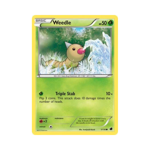 Pokemon TCG Weedle C Plasma Freeze (English Ver.)
