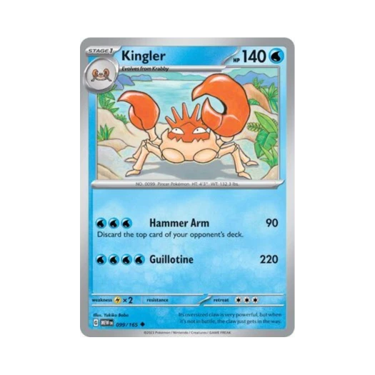 Pokemon TCG Kingler U Scarlet & Violet 151 (English Ver.)
