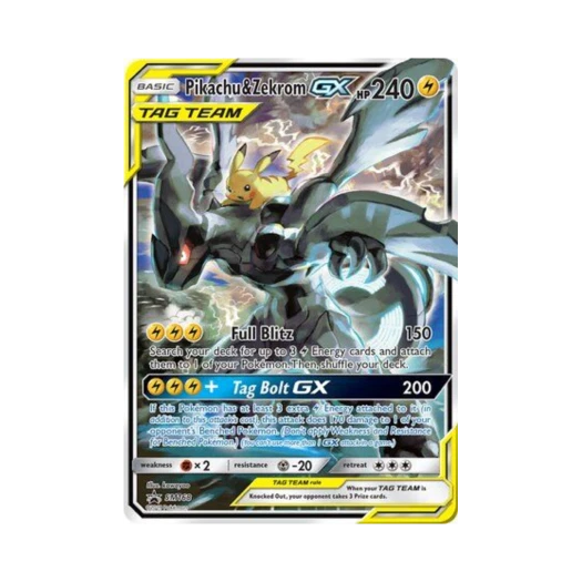 Pokemon TCG Pikachu & Zekrom GX P Sun & Moon Promos (English Ver.)