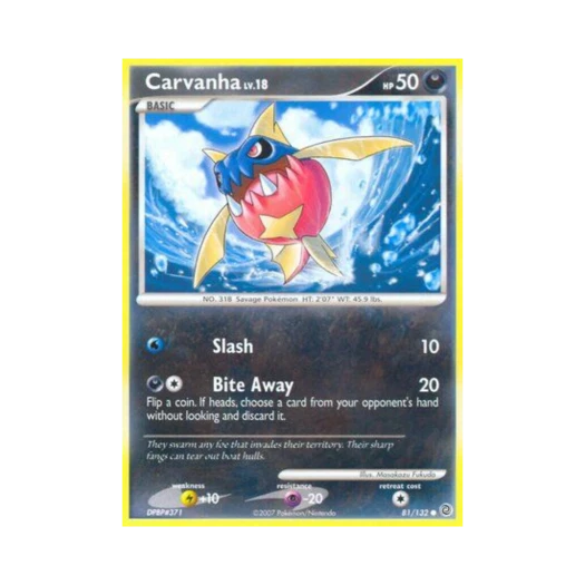 Pokemon TCG Carvanha C Secret Wonders (English Ver.)